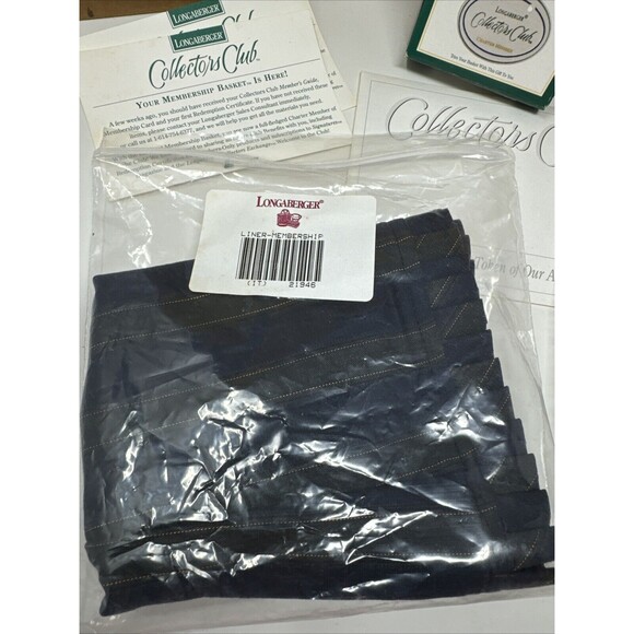 Longaberger 1996 Collectors Club Charter Member Basket Combo FAMILY SIGNED - Picture 2 of 16